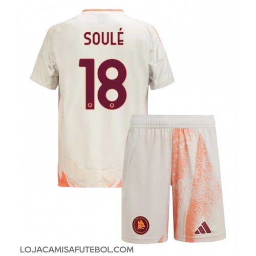 Camisa de Futebol AS Roma Matias Soule #18 Equipamento Secundário Infantil 2024-25 Manga Curta (+ Calças curtas)